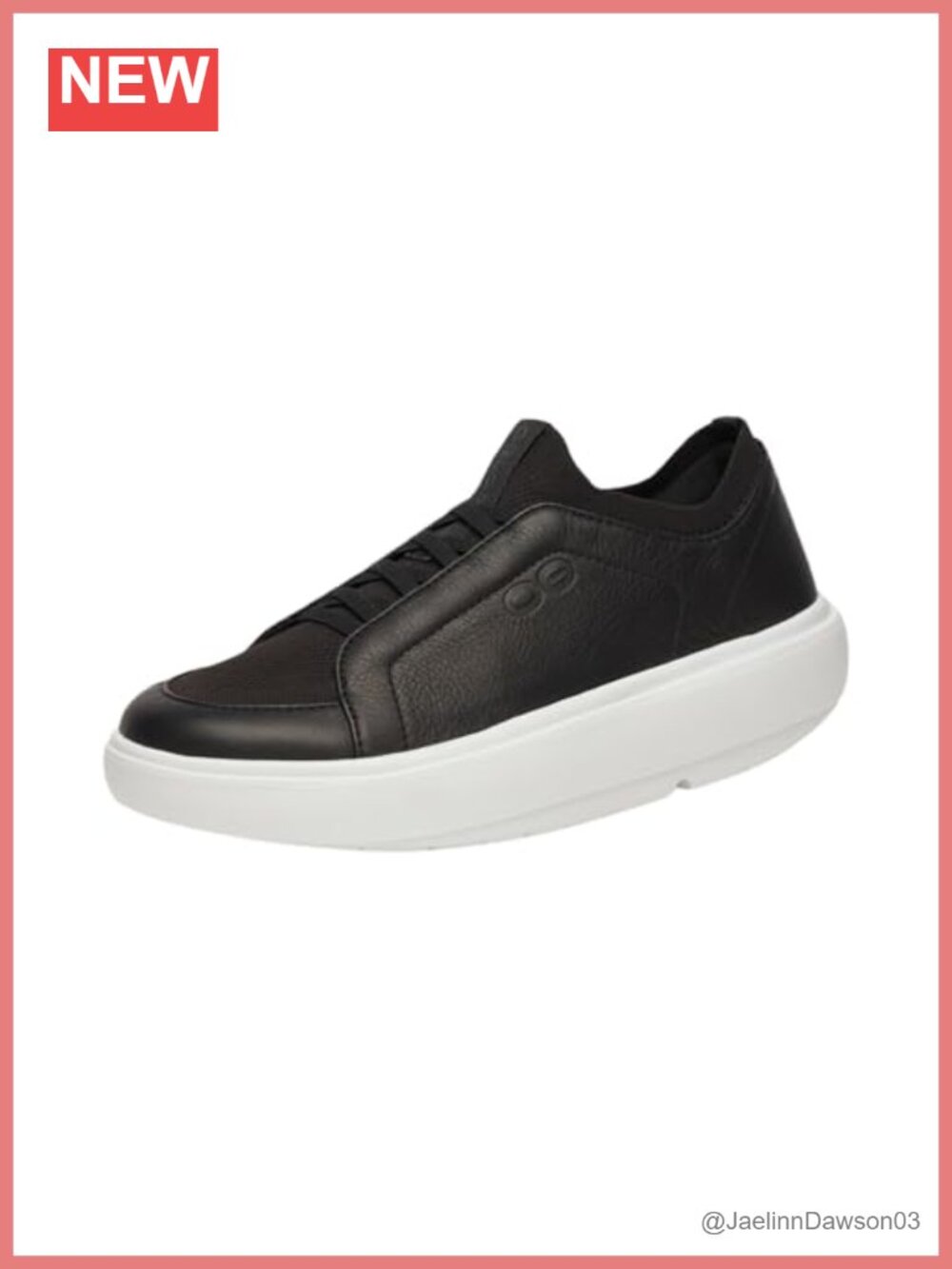 Wide Fit Leather Slip-On Walking Shoes with OOfoam Technology